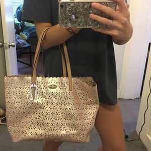 Coach used Light Pink Cutout Tote